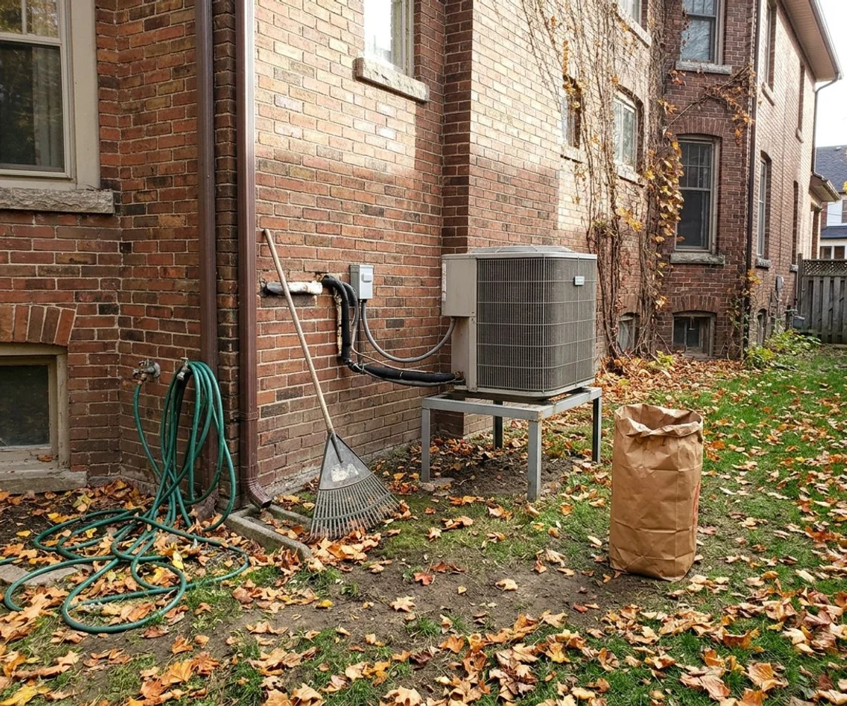 Mitsubishi Hyper-Heat outdoor unit beside a Rosedale home after the oil conversion