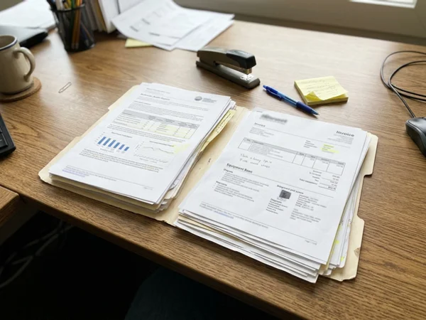 Organized rebate file with audit reports, invoice and spec sheets