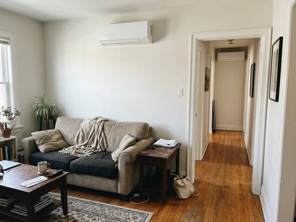 Two LG ductless wall heads in a Mimico bungalow